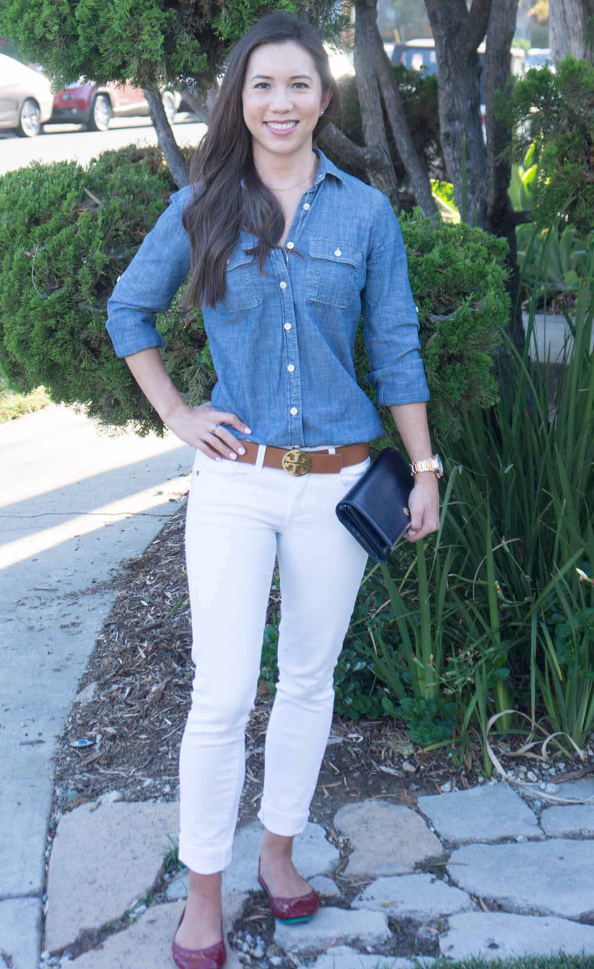 How to Style a Chambray Shirt | 3 Ways to Style | Work, Casual, Lounge