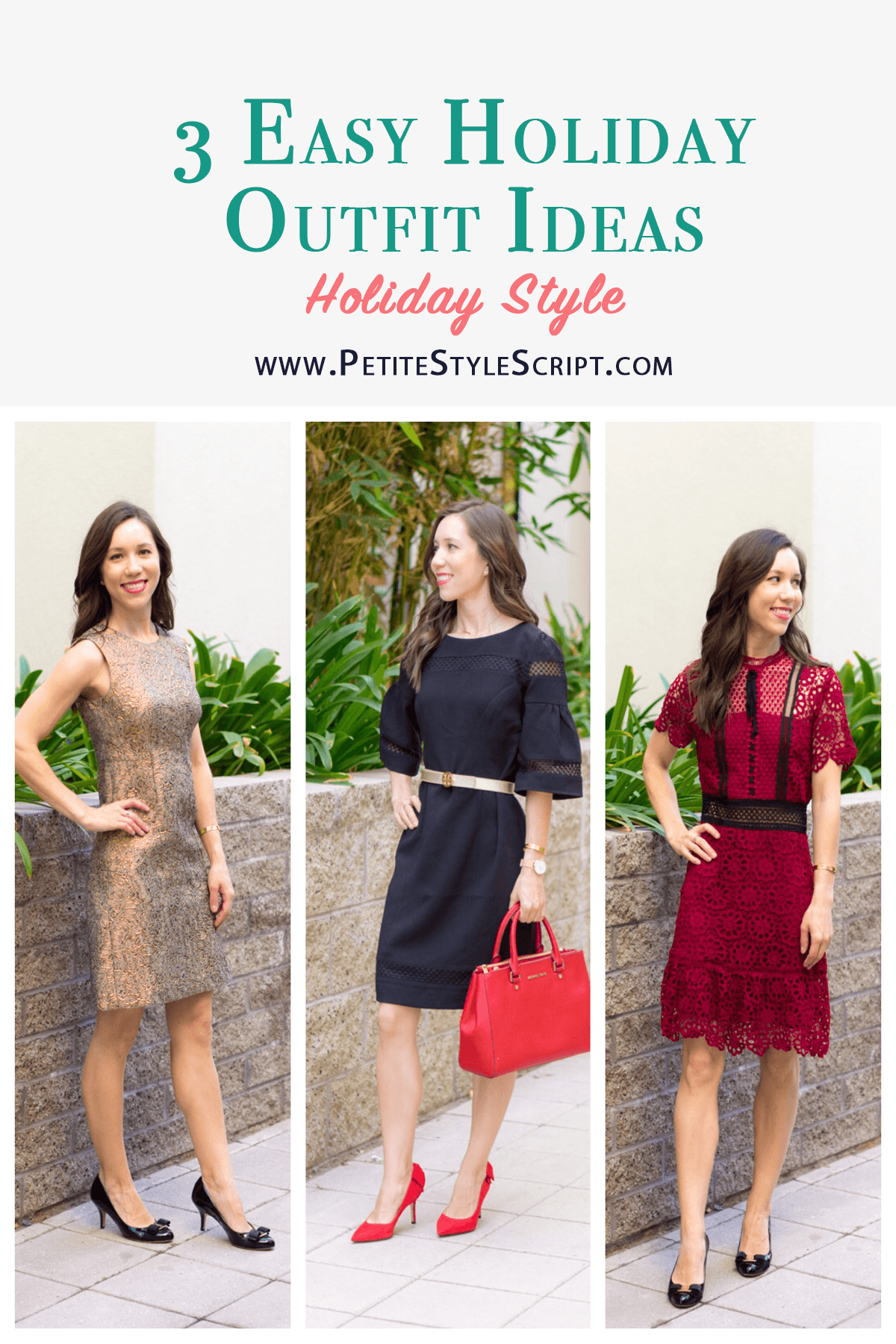 Holiday Party Outfit Idea: Petite Sequin Midi Skirt