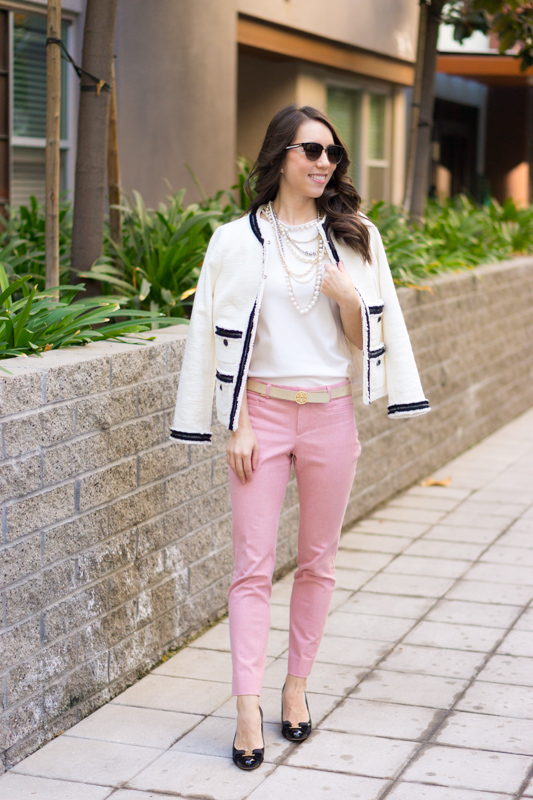 Inspired by Chanel  5 Outfit Ideas with Chanel-Inspired Blazer