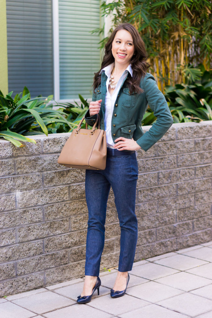 How to Style a Modern Utility Jacket 3 Ways // Work, Casual, Date Night