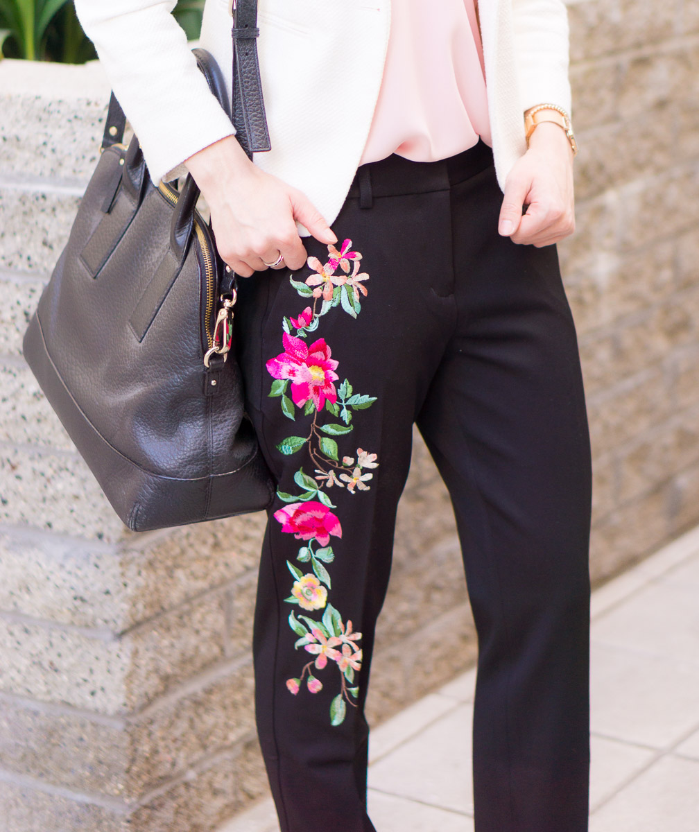 Two Work Outfits for Early Spring // Lavender + Pink + Florals