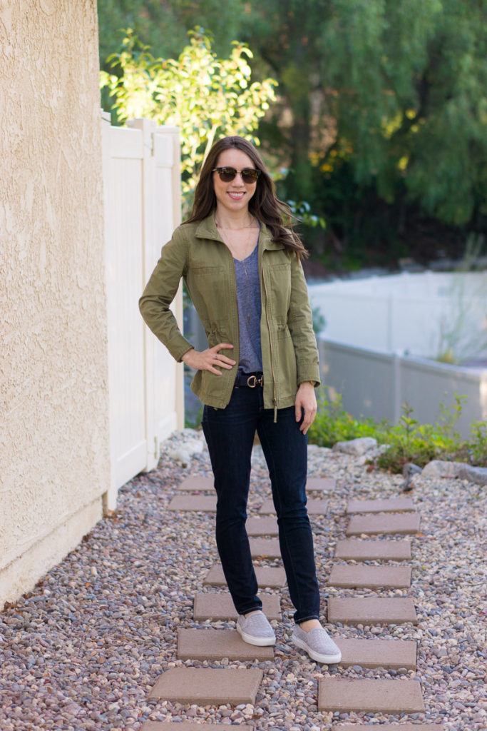 Tips for Choosing & Styling a Utility Jacket - Petite Style Script