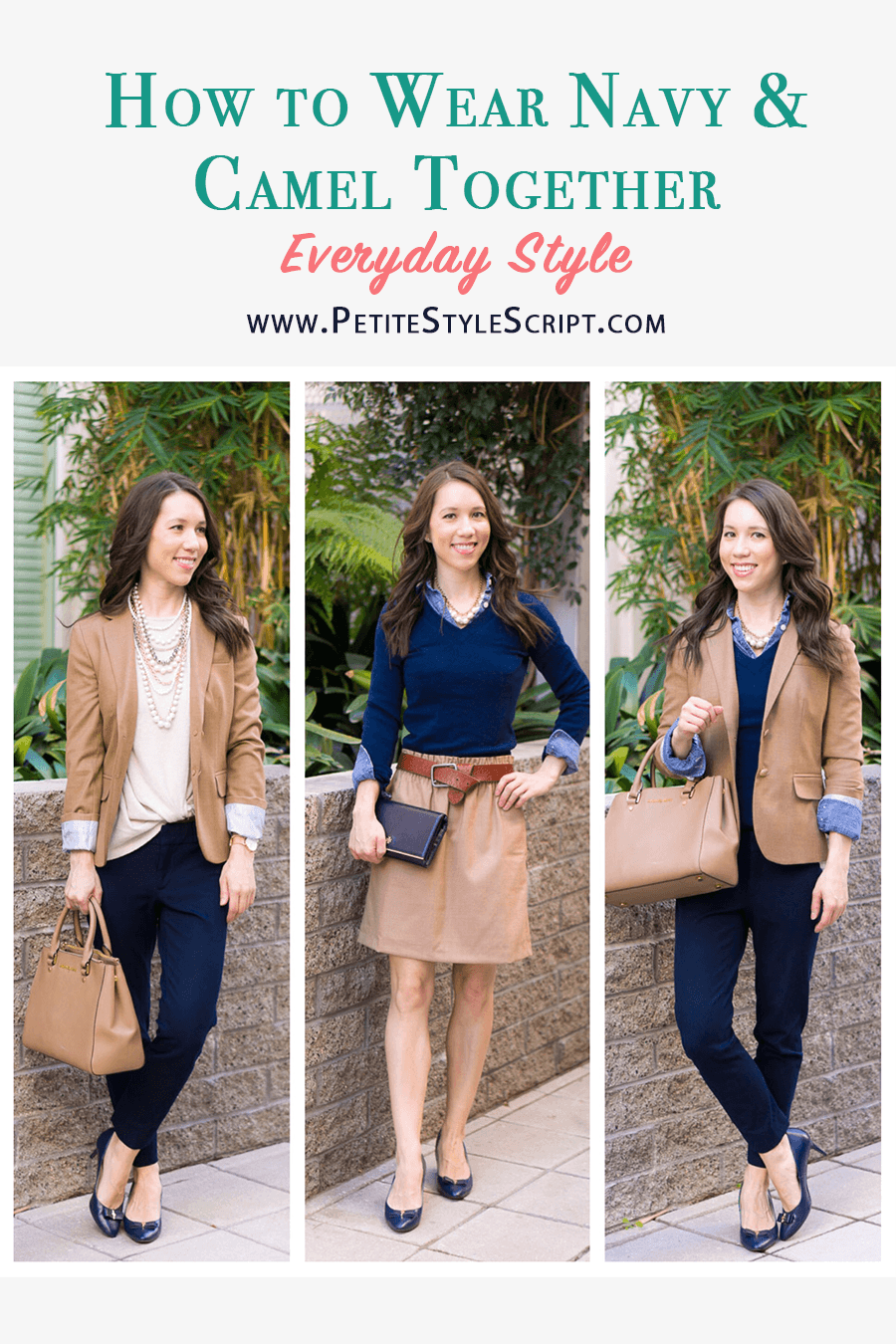 How to Wear Navy & Camel Together // Neutral Tones & Layering