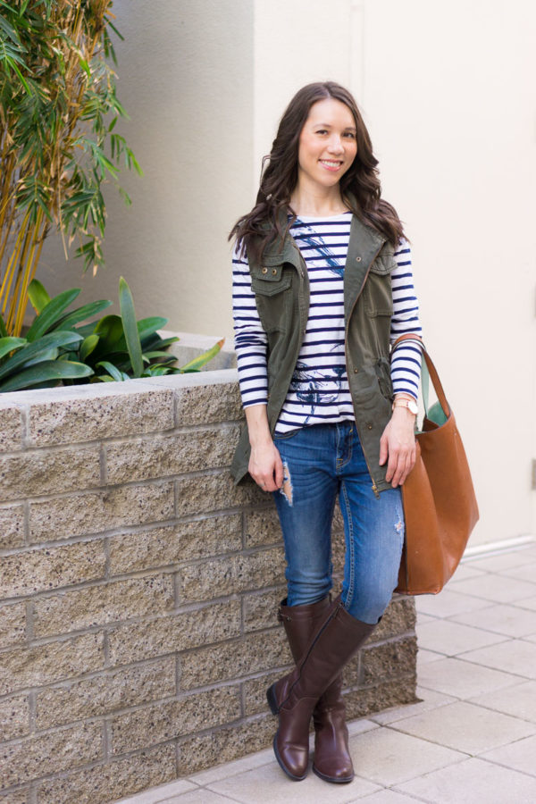 How to Style a Utility Vest - Petite Style Script