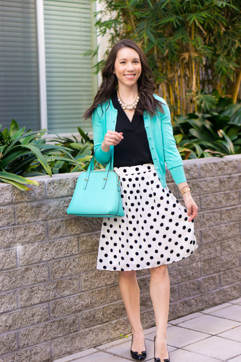 Spring Outfit Inspiration: How to Wear Polka Dots & Mint Green