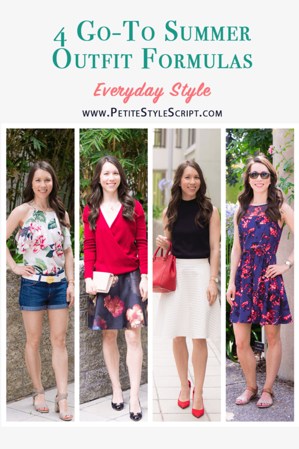 4 Go-To Summer Outfit Formulas - Petite Style Script