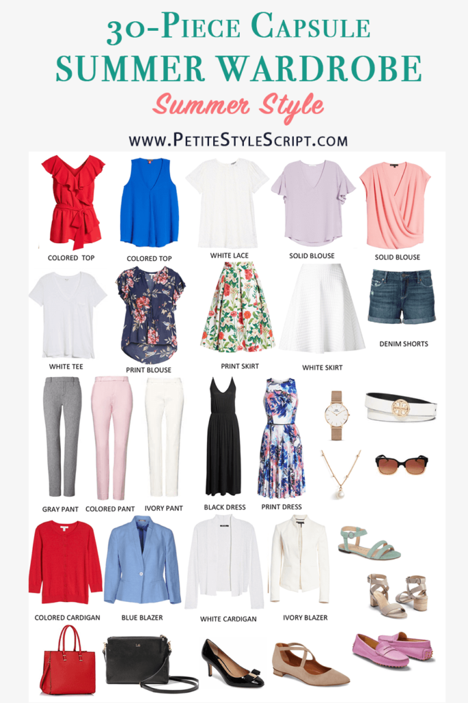 Summer Capsule Wardrobe - free download - Petite Style Script
